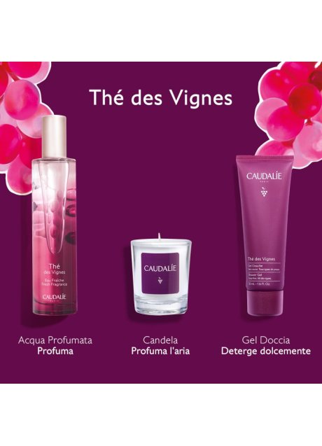 THE DES VIGNES COFANETTO XMAS 2025 THE DES VIGNES ACQUA PROFUMATA 50 ML + CANDELA 35 G + THE DES VIGNES GEL DOCCIA 50 ML
