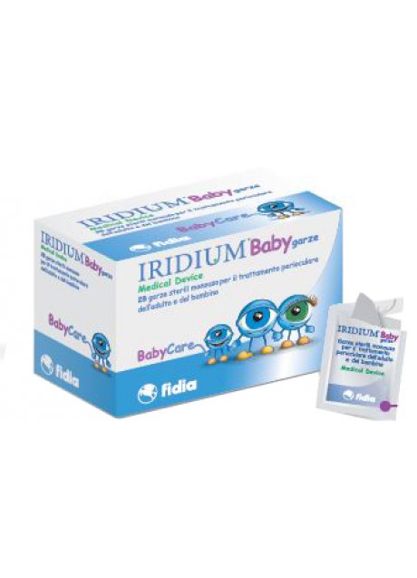 GARZA OCULARE MEDICATA IRIDIUM BABY 28 PEZZI