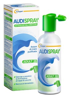 AUDISPRAY ADULT SOLUZIONE DI ACQUA DI MARE IPERTONICA SPRAYSENZA GAS DETERSIONE ORECCHIO 50ML