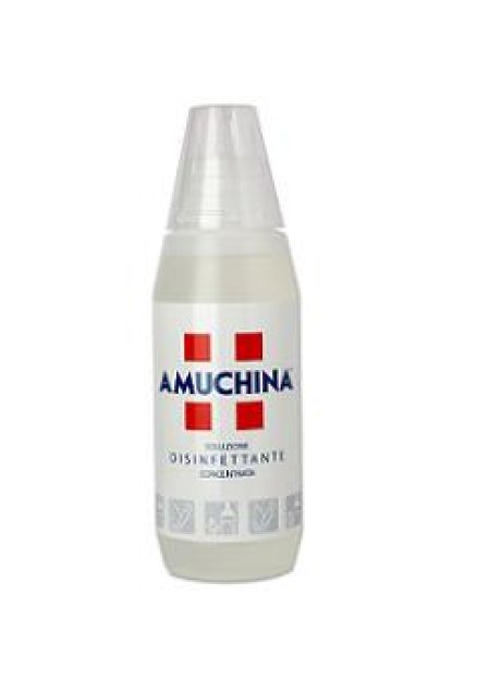 DISINFETTANTE IGIENIZZANTE A BASE DI IPOCLORITO DI SODIO ANTIMICROBICO AD AMPIO SPETTRO D'AZIONE AMUCHINA LIQUIDA 100% 500 ML