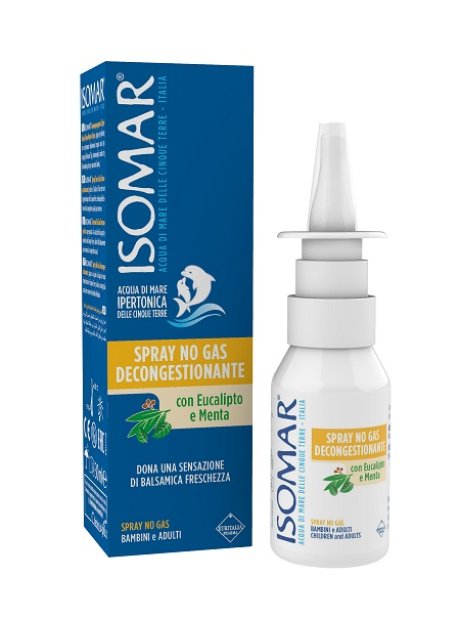 ISOMAR SOLUZIONE ACQUA MARE NASO IPERTONICA NASO SPRAY DECONGESTIONANTE 30 ML
