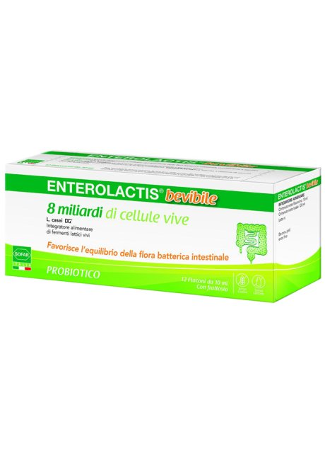 ENTEROLACTIS 12 FLACONCINI 10 ML