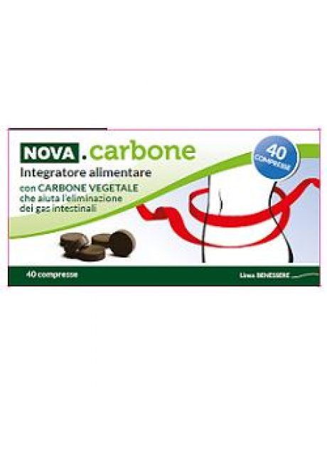 NOVA CARBONE VEGETALE 40 COMPRESSE