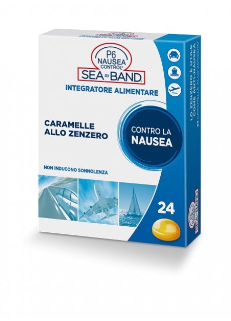 P6 NAUSEA CONTROL SEA BAND CARAMELLE ANTINAUSEA VIAGGIO ALLOZENZERO 24 PEZZI