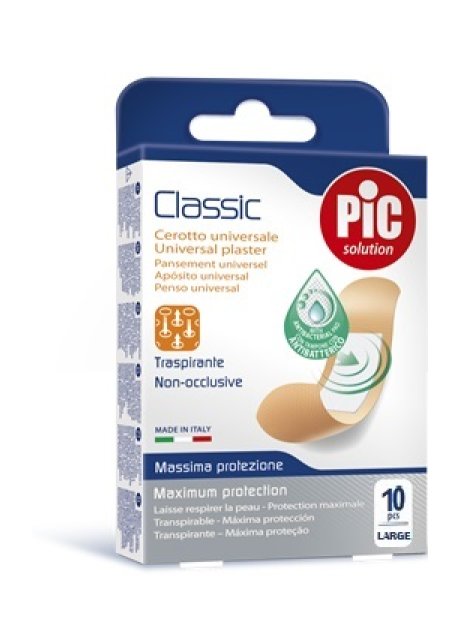 CEROTTO PIC CLASSIC 25X72 MM 10 ANTIBATTERICO 10 PEZZI