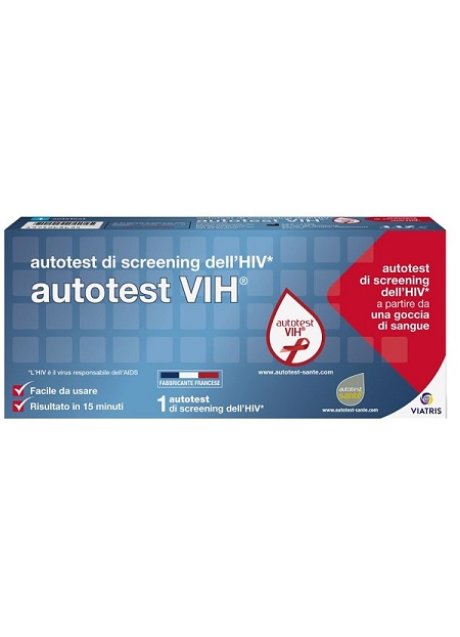 AUTOTEST VIH SCREENING DELL'HIV CONTIENE 1 AUTOTEST + SOLUZIONE + BISTURI + CEROTTO + GARZA + SALVIETTA DISINFETTANTE