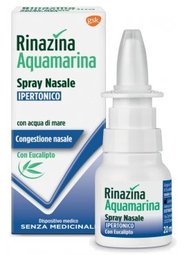RINAZINA AQUAMARINA SPRAY NASALE IPERTONICO CON EUCALIPTO 20ML