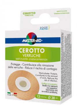 CEROTTO VERRUCHE MASTER-AID FOOTCARE 38 MM 12 PEZZI E3