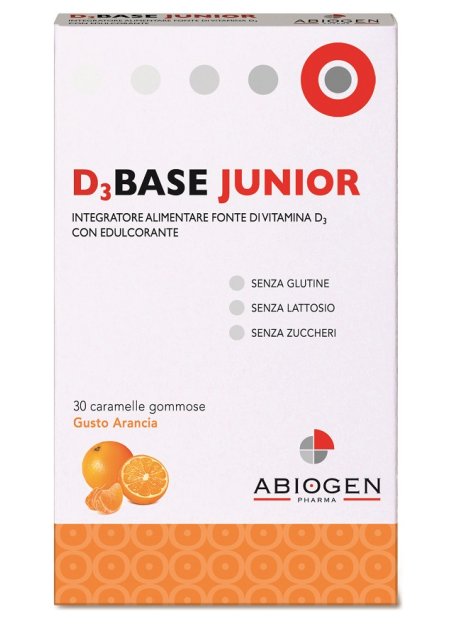 D3BASE JUNIOR 30 CARAMELLE GOMMOSE ARANCIA