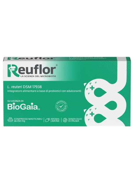 REUFLOR 20 COMPRESSE MASTICABILI AROMA LIMONE