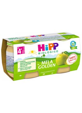 HIPP BIO OMOGENEIZZATO MELA GOLDEN 2 X 80 G