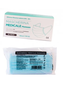 MASCHERINA MEDICALE MONOUSO 10 PEZZI