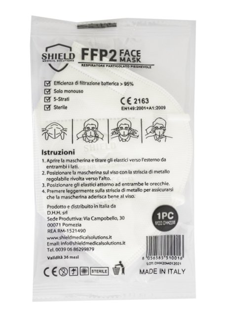 SHIELD FFP2 FACE MASK 1 PEZZO