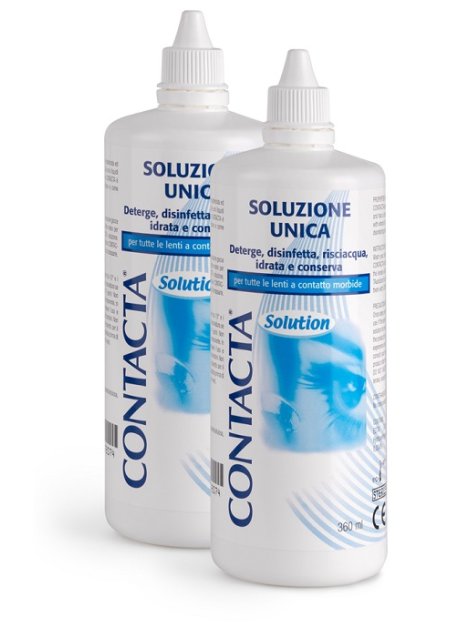 SOLUZIONE PER LENTI A CONTATTO CONTACTA 2 PEZZI 360 ML