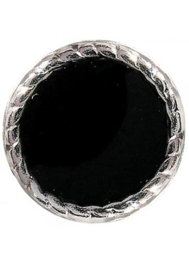 ORECCHINI STERILI IN135C NIOBIO DISCO NERO