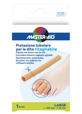 PROTEZIONE TUBOLARE MASTER-AID FOOTCARE RITAGLIABILE 15 CM 25 MM LARGE C8