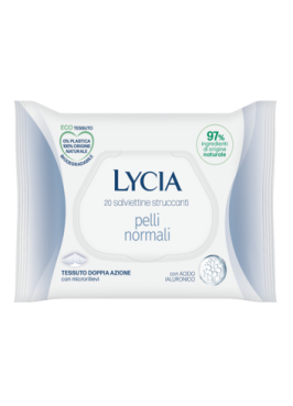 LYCIA SALVIETTINE STRUCCANTI PELLI NORMALI 20 PEZZI