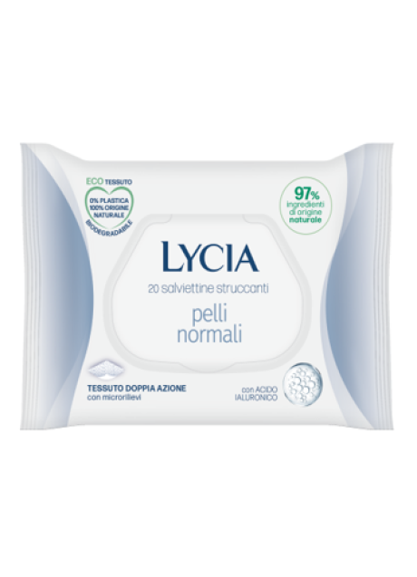LYCIA SALVIETTINE STRUCCANTI PELLI NORMALI 20 PEZZI