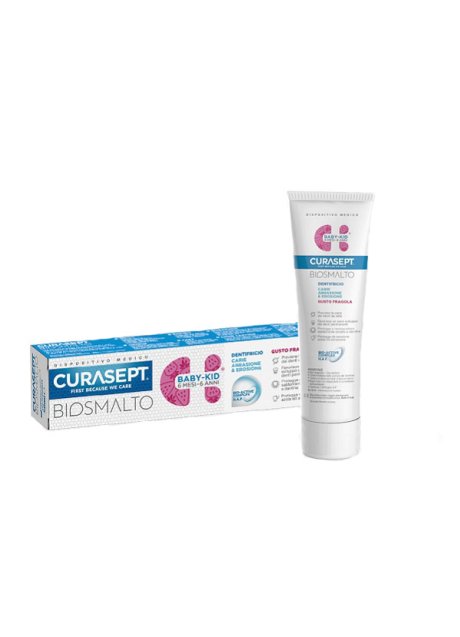CURASEPT BIOSMALTO DENTIFRICIO BABY KID FRAGOLA CARIE ABRASIONE & EROSIONE 50 ML CURASEPT BIOSMALTO DENTIFRICIO BABY KID FRAGOLA CARIE ABRASIONE & EROSIONE 50 ML