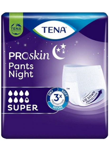 PANNOLONE PULL UP NOTTE TENA PANTS NIGHT M 10 PEZZI