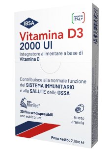 VITAMINA D3 IBSA 2000 UI 30 FILM ORODISPERSIBILI