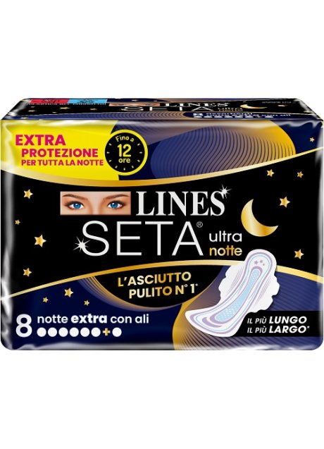 LINES SETA ULTRA ASSORBENTI NOTTE 8 PEZZI