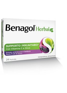 BENAGOL HERBAL FRUTTI DI BOSCO 24 PASTIGLIE