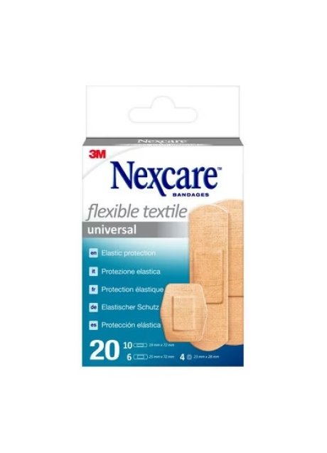 CEROTTO PREPARATO NEXCARE TEXTILE N0420AS ASSORTITI 3 MISURE10 CEROTTI 19X72MM + 6 CEROTTI 25X72MM + 4 CEROTTI 22,5MM