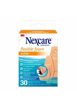 CEROTTO PREPARATO NEXCARE ACTIVE 360 GRADI N1030ASD04 ASSORTITI 3 MISURE 6 CEROTTI 23X28MM + 14 CEROTTI 22X57MM + 10 CEROTTI 28X76MM