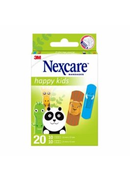 CEROTTI NEXCARE KIDS PLASTERS ANIMALS 20 PEZZI ASSORTITI