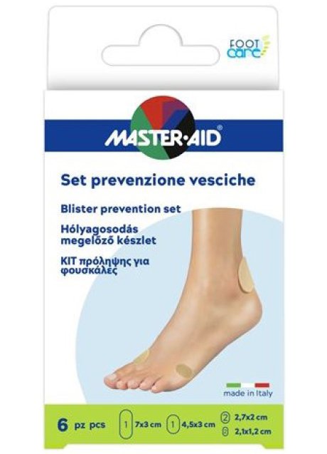 PROTEZIONE VESCICHE MASTER-AID FOOTCARE MIX 6 PEZZI A3