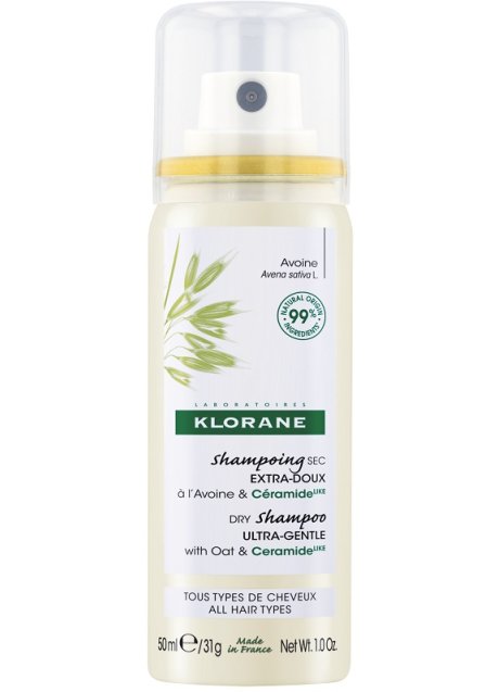 KLORANE SHAMPOO SECCO EXTRA DELICATO AVENA&CERAMIDE TUTTI ITIPI DI CAPELLI SPRAY 50 ML