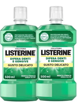LISTERINE DENTI & GENGIVE GUSTO DELICATO 2 X 500 ML