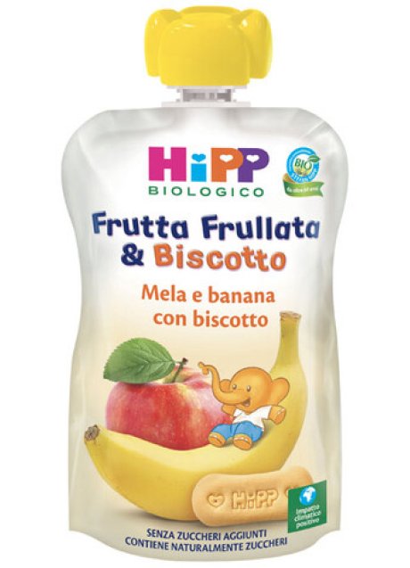 HIPP FRUTTA FRULLATA&BISCOTTO MELA BANANA BISCOTTO 90 G