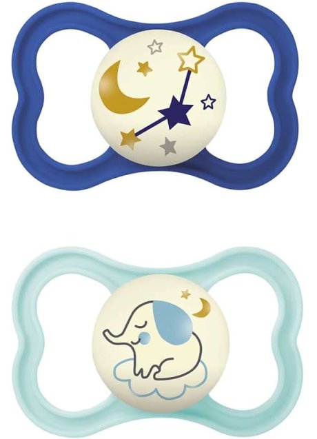 MAM AIR NIGHT SUCCHIETTO 16+ MESI SILICONE DOPPIO MASCHIO