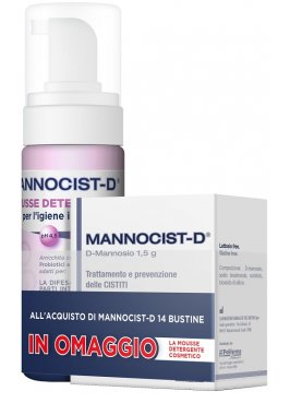 MANNOCIST-D 14 BUSTE + MANNOCIST-D MOUSSE DETERGENTE ANTIBATTERICO 150 ML IN OMAGGIO