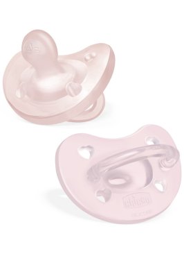 CHICCO GOMMOTTO SILICONE ROSA 2-6 MESI 2 PEZZI