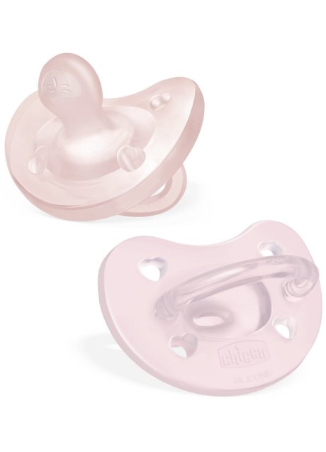 CHICCO GOMMOTTO SILICONE ROSA 2-6 MESI 2 PEZZI