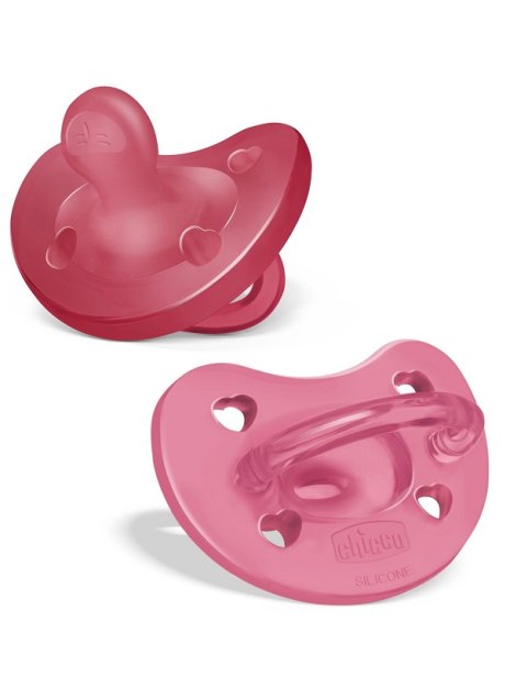 CHICCO GOMMOTTO SILICONE ROSA 16-36 MESI 2 PEZZI