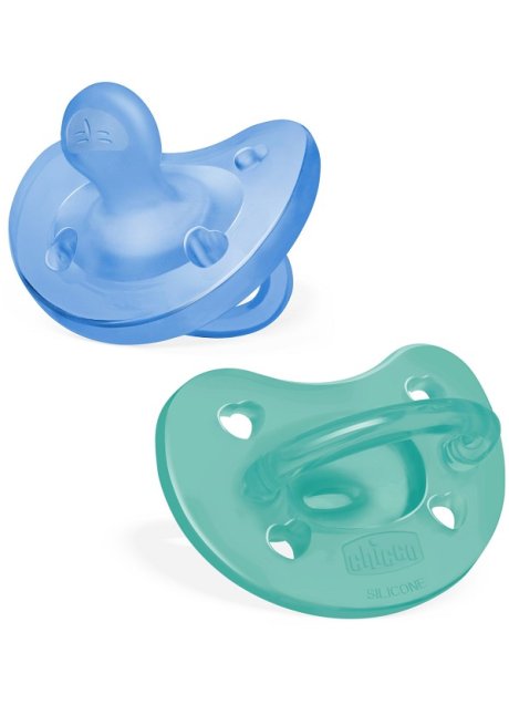 CHICCO GOMMOTTO SILICONE AZZURRO 16-36 MESI 2 PEZZI