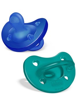 CHICCO GOMMOTTO SILICONE AZZURRO 6-16 MESI 2 PEZZI