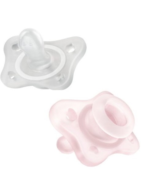 CHICCO GOMMOTTO MINI ROSA 0-2M 2 PEZZI