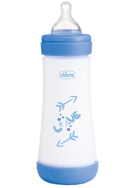 CHICCO BIBERON P5 300ML FAST SILICONE BOY