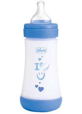 CHICCO BIBERON P5 240ML MED SILICONE BOY