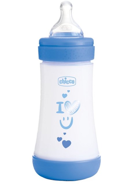 CHICCO BIBERON P5 240ML MED SILICONE BOY