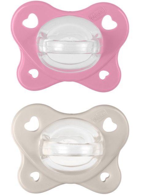 CHICCO DUAL SOFT SUCCHIETTO ROSA 6-16 MESI 2 PEZZI