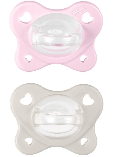 CHICCO DUAL SOFT SUCCHIETTO ROSA 2-6 MESI 2 PEZZI