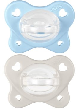CHICCO DUAL SOFT SUCCHIETTO AZZURRO 2-6 MESI 2 PEZZI