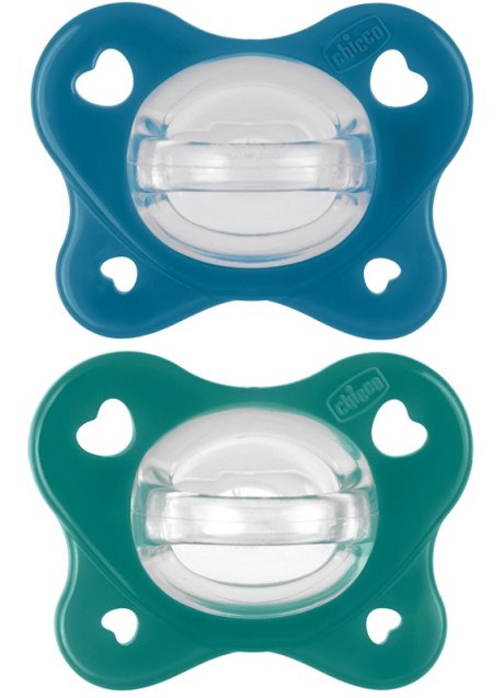 CHICCO DUAL SOFT SUCCHIETTO AZZURRO 16-36 MESI 2 PEZZI