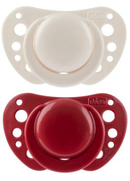 CHICCO SUCCHIETTI AIR ROSSO SILICONE 6-16 MESI 2 PEZZI